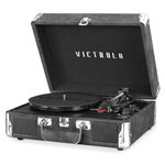 Victrola VSC-550BT-GRY Journey Bluetooth Portable Suitcase Turntable (Grey)