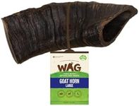 Large Goat Horn 1 Pack, Natural Australian Made Long Lasting Dog Treat Chew, Perfect for Large Breeds