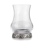 A E Williams Highland Cow Whisky Tasting Glass Set with Pewter Base | Heavy Bottom Design | Large Dram Glasses for Perfect Party Gift