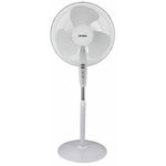 Optimus F-1672WH Oscillating Stand Fan with Remote Control, 16-Inch, White