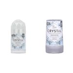 Crystal Body Deodorant Stick,4.25 oz & Body Deodorant Travel Size,1.5 Ounce