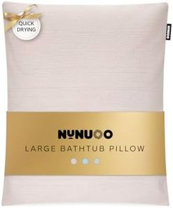 Nunuoo Bath Pillows for Tub Neck and Back Support,Bathtub Cushion backrest headrest Neck Pillow,tub Pillow for Bathtub,3D Mesh Core,Breathable,Quick-Drying,Ergonomic Comfort (Pearl