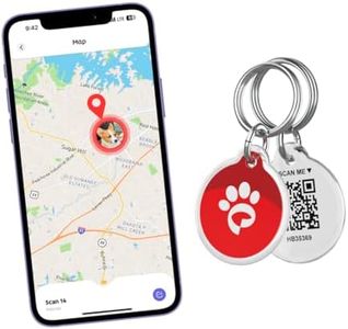 HeyBuddy® QR Code Smart Pet Tags for Dogs & Cats - Personalized Pet Tag Stores Multiple Informations, Includes Scannable GPS Coordinates, Real-Time Notifications, Health Documents & Community Alerts