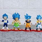 Mallexo DBZ Action Figures Set 4PCs Dragn Bal Z Toys for Kids Animee Toy Set of Size 7-8 CM for Car Dashboard, Decoration, Cake, Office Desk & Study Table Multicolor (4PCsS1)