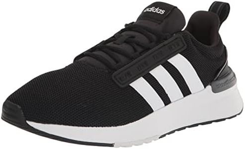 Adidas Men's Racer TR21 Running Shoe, Black/White/Black, 11