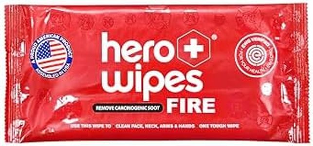 Hero Wipes Body Wipes Remove 98% Of Carcinogens, Ash, Soot, Smoke, Toxins - 120ct Extra Thick Durable 10x9 inches Firefighter Wet Wipes