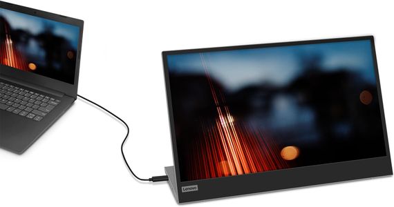 Lenovo 15.6" Portable Monitor – Full HD USB-C Display