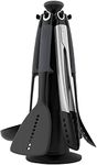 Joseph Joseph 10151 Elevate Carousel Kitchen Utensil Tool Set with Tongs Rotating Storage Stand, 6-Piece, Gray