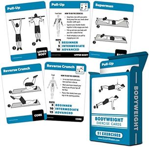 QuickFit Bodyweight Exercise Cards - Fitness Playing Cards with Over 50 Body Weight Workouts