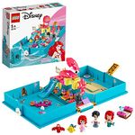 LEGO 43176 Disney Princess Ariel'S Storybook Adventures Playset With Ariel The Little Mermaid,Portable Travel Case Toy,Multicolor Pack of 105 Pcs