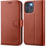 OCASE for iPhone 14 Pro Case, Premium PU Leather iPhone 14 Pro 5G Wallet Case Flip Phone Cover with[RFID Blocking][Card Holder][TPU Inner Shell] for the 6.1 Inch 2022 Pro 5G,Brown