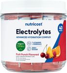 Nutricost Electrolytes Complex, Fruit Punch Flavored, 40 Stickpacks - Advanced Hydration Complex