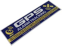 2PCS Car Styling Decals Warning GPS Alarm Tracking Bar Code Motorcycle Bike DIY Sticker Bumper 100x30mm