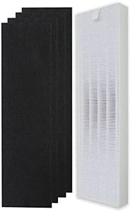 PUREBURG YY350 Replacement True HEPA Filter Kit Compatible with Lasko LP300 and LP450 Air Purifiers, Part Number YY350,H13 4 Activated carbon Pre-Filters Air Clean Dust VOCs Odor