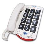 Clarity JV35 50dB Amplified Telephone with Talk Back - Black Buttons