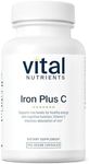 Vital Nutrients - Iron Plus C - Supports Healthy Cognition and Energy Levels for Women and Men - 100 Vegetarian Capsules per Bottle - 20 mg / 200 mg