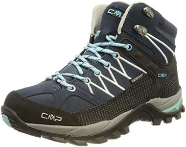 CMP Femme Rigel Mid WMN Trekking Shoes WP Chaussures de randonnée, Bleu-Gris (Blue-Stone), 37 EU