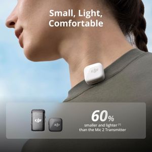 DJI Mic Mini Wireless Lavalier Microphone – Compact Clip-On Audio