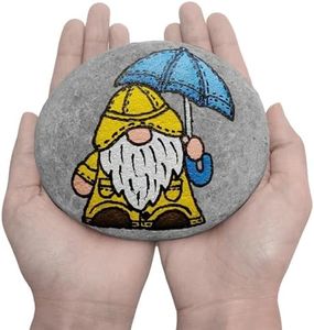 Auksay Rocks for Painting 10pcs 4-5.3” Large River Rock for Paint Natural Flat & Smooth Stones for Painting for Kids & Adult Craft Gift