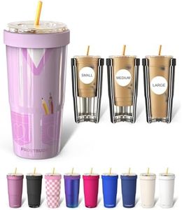 Frost Buddy Togo Buddy 30oz Stainless Steel Vacuum Insulated Tumbler To Go Coffee Cup – Iced Coffee Cups, Iced Coffee Sleeve, Travel Mug, Thermal Cup for Hot & Cold Drinks, Dunkin Cup (Purple Scrubs)