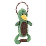 Outward Hound Scrunch Bunch Duck Interactive Plush Squeaky Dog Tug Toy