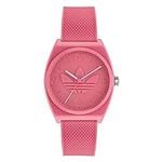 Adidas Pink Resin Strap Watch (Mode