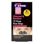 T-Zone Charcoal & Bamboo Nose Pore Strips (12 Pack) - Specially Formulated to Unclog Pores & Remove Impurities