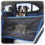 DD dedeo Dog Car Seat for Large Medium Small Dogs, Back Seat Extender for Dogs, Dog Car Seat Cover for Back Seat, Dog Hammock for Car Back Seat Dog Bed Mattress, Pet Car Seat for Car SUV Truck(Black)