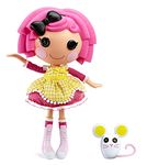 Lalaloopsy Doll - Crumbs Sugar Cookie with Pet Mouse, 13" Baker Doll with Changeable Pink and Yellow Outfit and Shoes, in Reusable House Package playset, for Ages 3-103 Multicolor