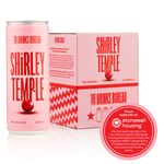 The Drinks Bureau Shirley Temple PRIDE Mocktail Ready to Drink Cans, Made from Juicy Cherry, Ginger, Lemon & Bitters, Non-Alcoholic, Pre-Mixed & Ready To Drink, Vegan & Allergen Free, 4 x 250ml