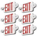 FREELICHT 6 Pack Red Exit Signs wit