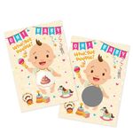 JOLINTAL Baby Shower Games Baby Shower Scratch Off Poop Game, Baby Shower Favors for Guests Gender Neutral Baby Shower Bingo for 24 Guests Icebreaker Activity (24 Pack 3 Winners)