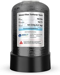 WECO Mineral Tank for Water Softener/Filter - Polyethylene Inner Shell Pressure Vessel with 2.5" Top Opening - 150 PSI Max Pressure - 120 °F Max Temperature - 10x17, BLACK