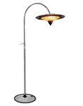 Designo International Outdoor Electric Patio Heater | EHP-104 | U-Shape Stainless Steel Heater with Adjustable Height & Heavy Base | Indoor & Outdoor Use