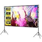 Projector Screen with Stand Portabl