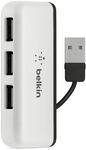 Belkin USB 2.0 4 Port Travel Hub - Non Powered F4U021bt White/Black