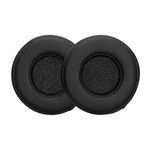 kwmobile 2x Earpad Compatible with Monster Beats by Dr. DRE Mixr - Replacement Foam Earpad Cushions for Headphones - Black