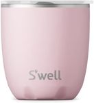 S'well Stainless Steel Tumbler with Slide-Open Lid, 10oz, Pink Topaz, Triple Layered Vacuum Insulated Containers Keeps Drinks Colder and Hotter for Longer, BPA Free