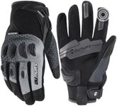 Oumurs Motorcycle Gloves for Men, Touchscreen Cycling Gloves for Outdoor Sports On-Road/Off-Road/Mountain Motorcycle Motorcross Motorbike Dirt Bike Bicycle Racing ATV UTV, Grey, M