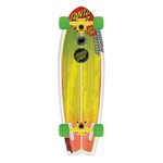 Santa Cruz Landshark 1111855 Skateboard Longboard 8.8 x 27.7 Inches White/Rasta