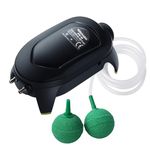 Jainsons Pet Products Venus Aqua APW-350 Silent Aquarium Air Pump – 8W Double Nozzle with Pipe & Air Stone