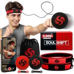 Boxing Reflex Ball Set w/APP & Instructions – 2 Boxing Ball, 2 Adjustable Headbands for Kids & Adults | Improve Focus and Hand Eye Coordination Training with Pro-Grade Boxing Equipment for MMA