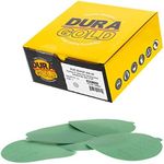 Dura-Gold Premium 5" Green Film PSA Sanding Discs - 400 Grit (Box of 50) - Film Back Self Adhesive Stickyback Sandpaper Discs for DA Sanders, Fast Cut Abrasive - Sand Automotive Paint Woodworking Wood