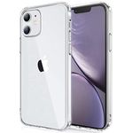 GeeEase iPhone 12 Case/iPhone 12 Pro Case - Crystal Clear & Anti-Yellowing - Mil-grade Shockproof Protection - Hard PC & soft TPU Protective Phone Case - Slim Thin Fit Cover 6.1-Clear