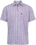 Champion Mens Poole Country Casual Short Sleeve Shirt Red L