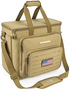 KastKing Karryall Fishing Tackle Bags for Saltwater or Freshwater Fishing - Water Resistant Material - Fishing Gear Storage - Large Khaki