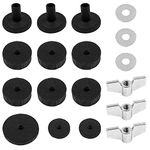 maxin 18 Replacement Cymbal Parts, Drum Hardware Bag, Cymbal Felt hi-hat Clutch Felt Cymbal Cover Base Wing Nut and Cymbal Washer