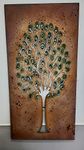 Inspirational Gifting Beautiful Rectangular Tree of life wall art screen in rustic metal finish - a delightful 1.2m (4ft) tall screen new this year! BA200
