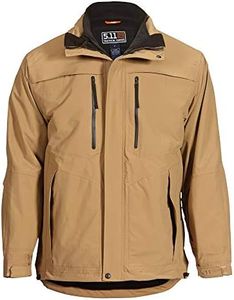 5.11 Tactical Bristol Lightweight Parka Jacket, YKK Zippers Hardware, Coyote, L, Style 48152