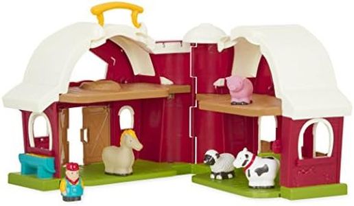Battat – Fattoria giocattolo - Big Red Barn – Set da gioco per bambini 18 m + (6 pezzi)